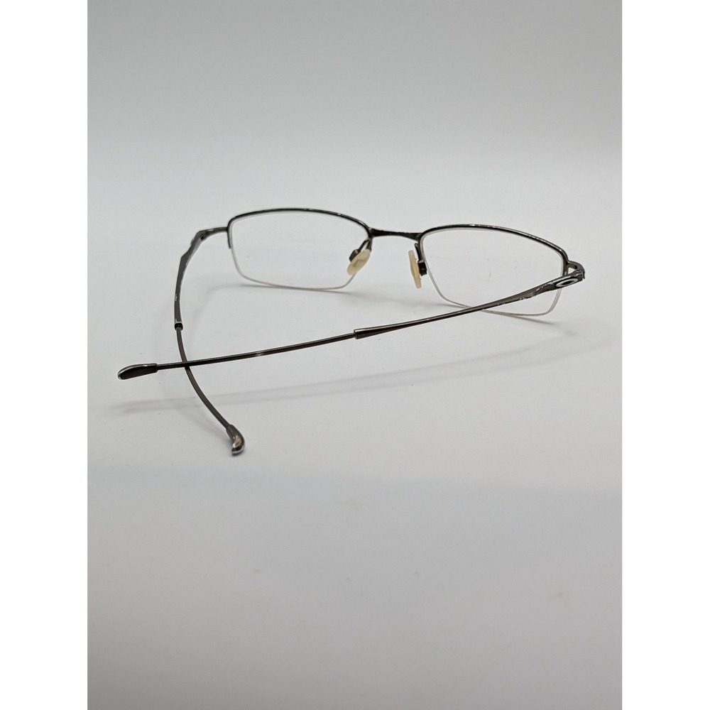Oakley Jackknife 4.0 Semi Rimless Eyeglass Frames Metal Rectangular Pewter